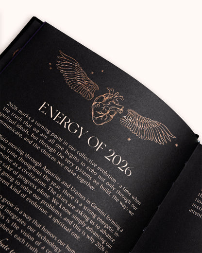 Black 2026 Year of Growth Årsplanlegger