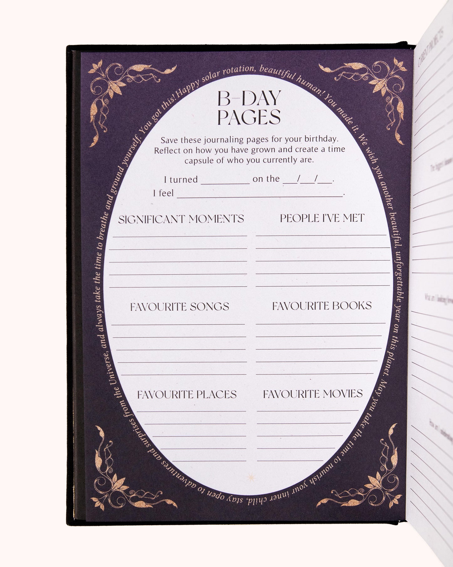 Black 2026 Year of Growth Årsplanlegger