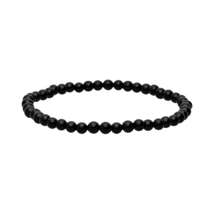 Sort Obsidian Armbånd 4mm