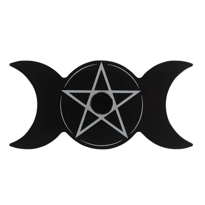 Triple Moon Spell Candle Lysestake