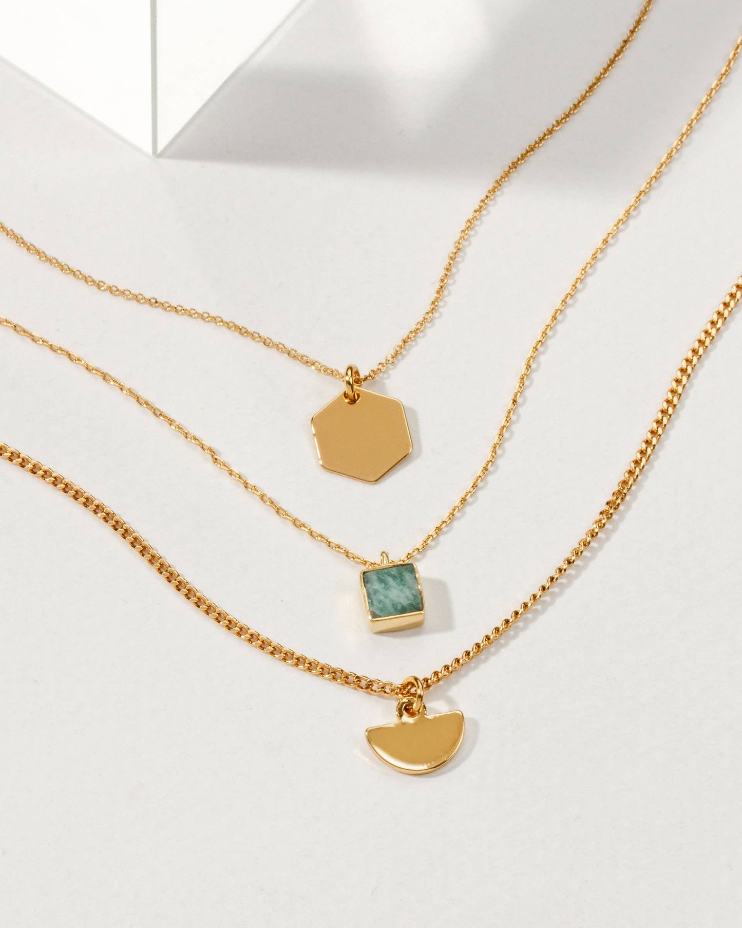 All the Right Angles Halskjedesett - Amazonite