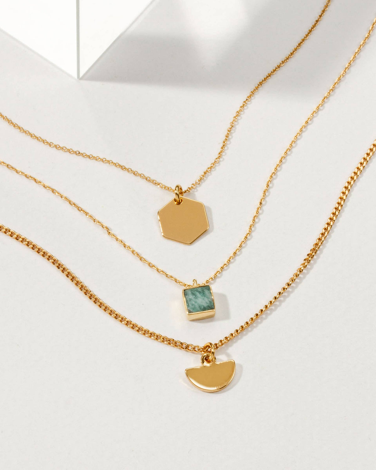 All the Right Angles Halskjedesett - Amazonite
