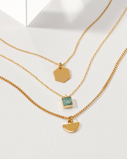 All the Right Angles Halskjedesett - Amazonite