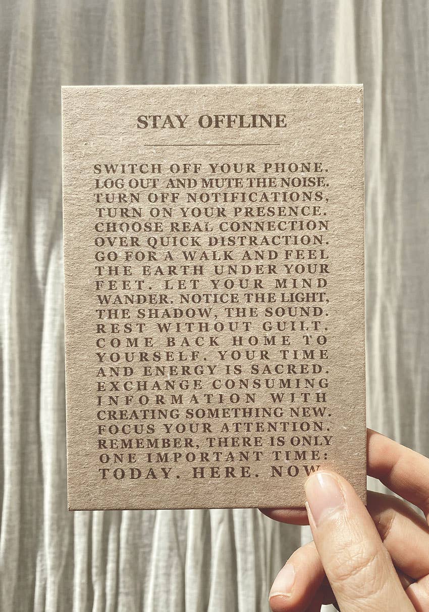 Stay Offline Postkort