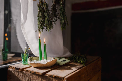 Rosmarin Rituallys – Helse & Lykke | Pakke med 5 lys