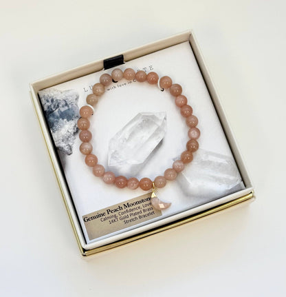 Blush Moonbeam Armbånd 6mm