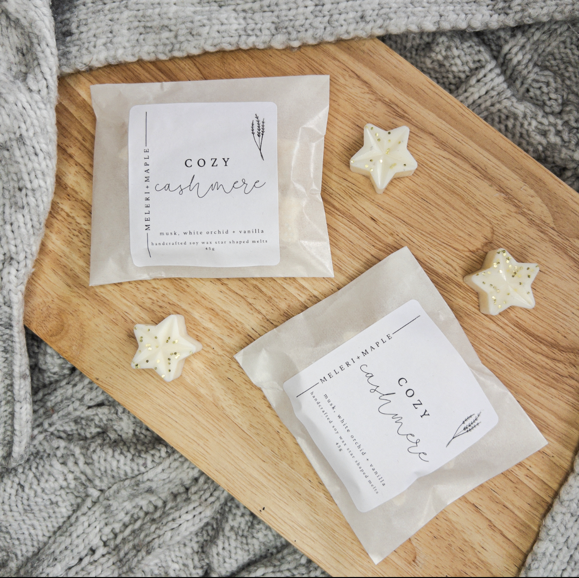 Lavender Marshmallow Star Shaped Wax Melts