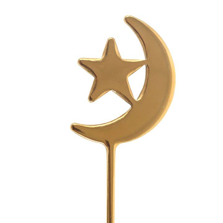 Sett med 4 Stjerne og Måne Teskjeer