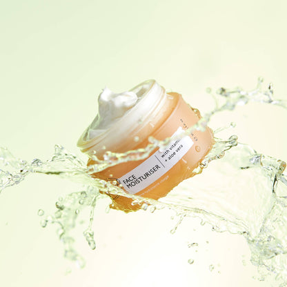 Face Moisturiser med Vitamin E + Aloe Vera – Reisestørrelse (30ml)