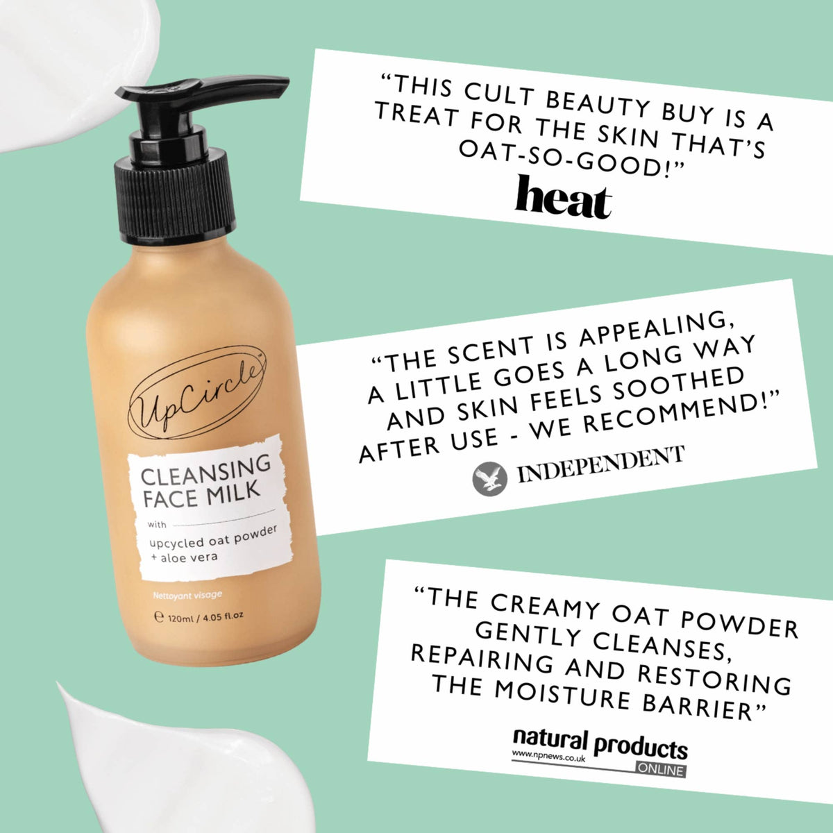 Cleansing Face Milk med Aloe Vera & Oat Powder