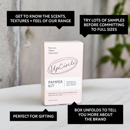 The Pamper Kit – Prøvepakke fra UpCircle