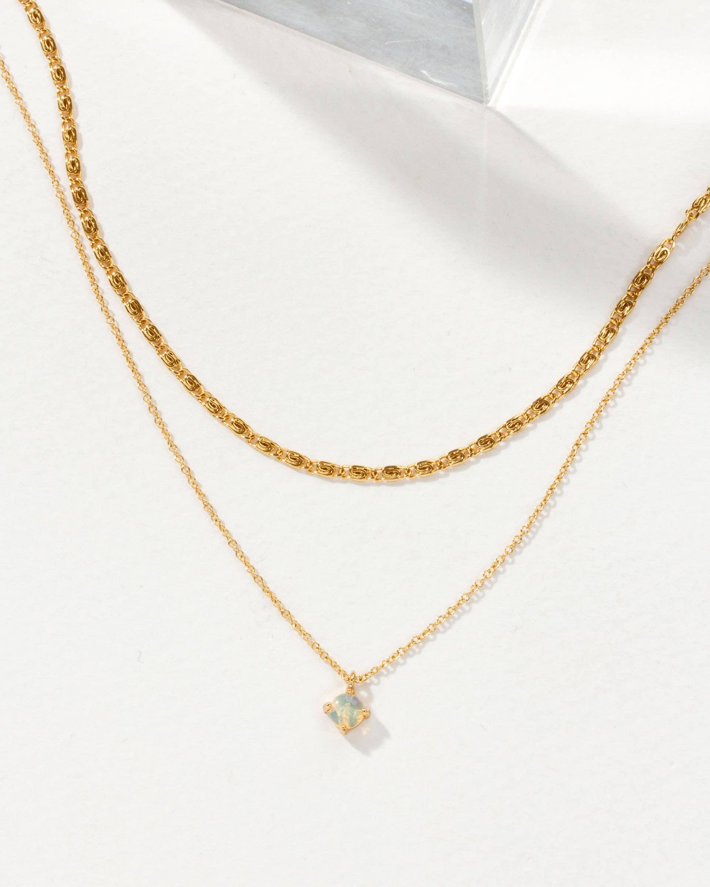 Nova Layered Collar Halskjede – Opal