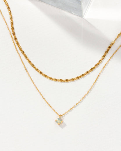 Nova Layered Collar Halskjede – Opal