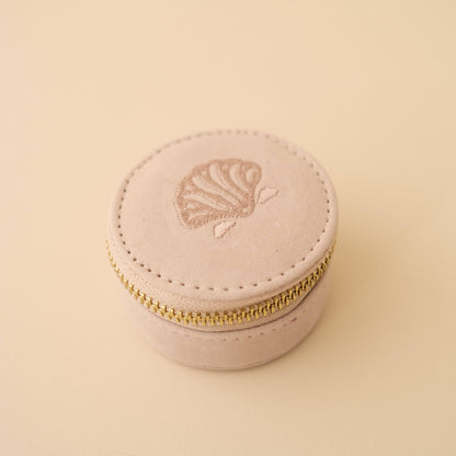 Mini Travel Smykkeskrin Shell Cream