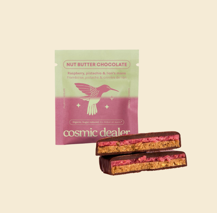 Double layer: Raspberry & Pistachio Sjokolade
