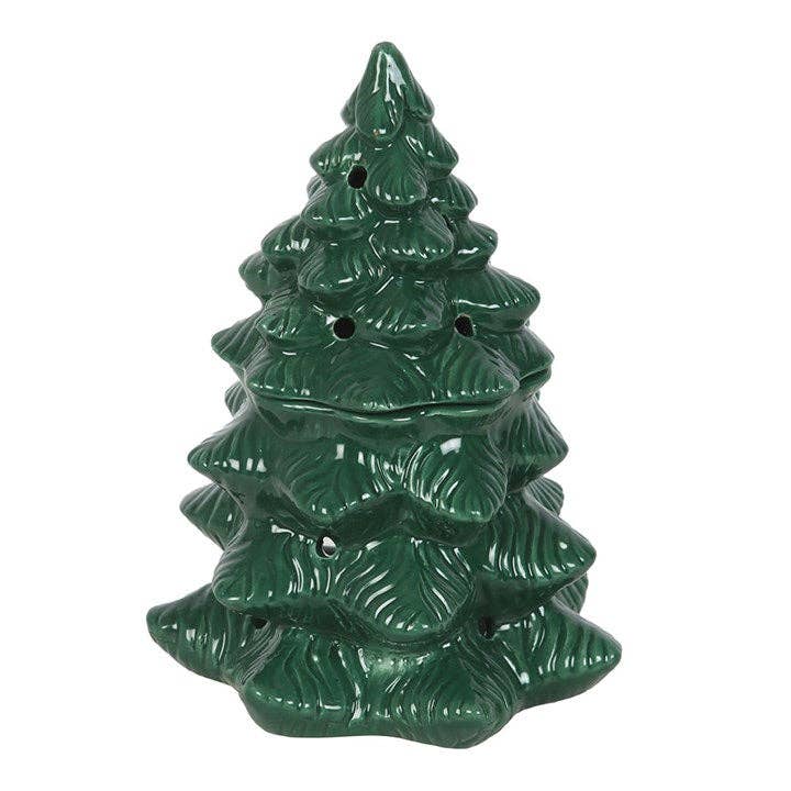 Winter Wonderland Wax melt brenner – Grønn Julegran i Keramikk