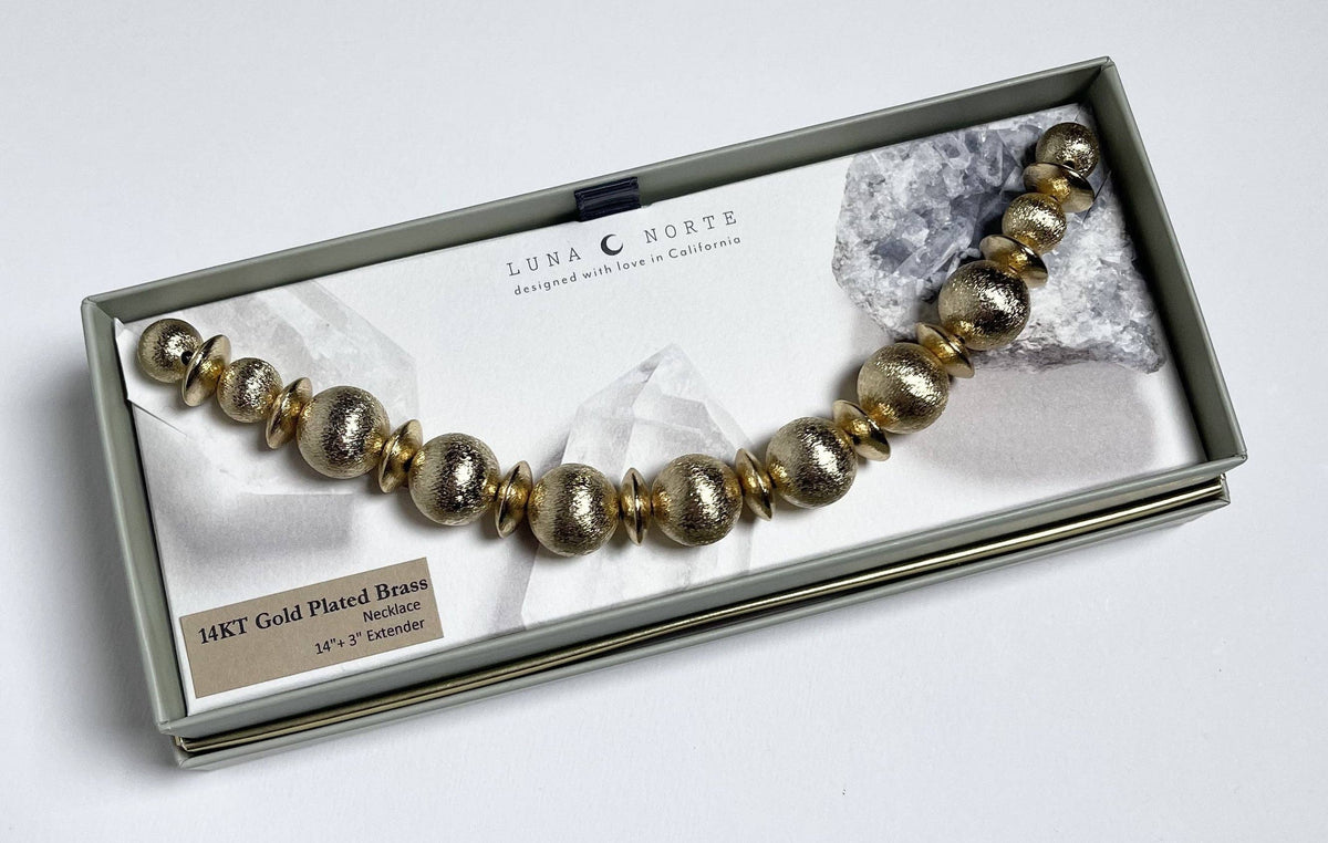 Titan's Gold Bead Halskjede