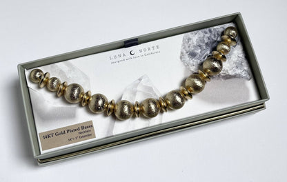 Titan's Gold Bead Halskjede