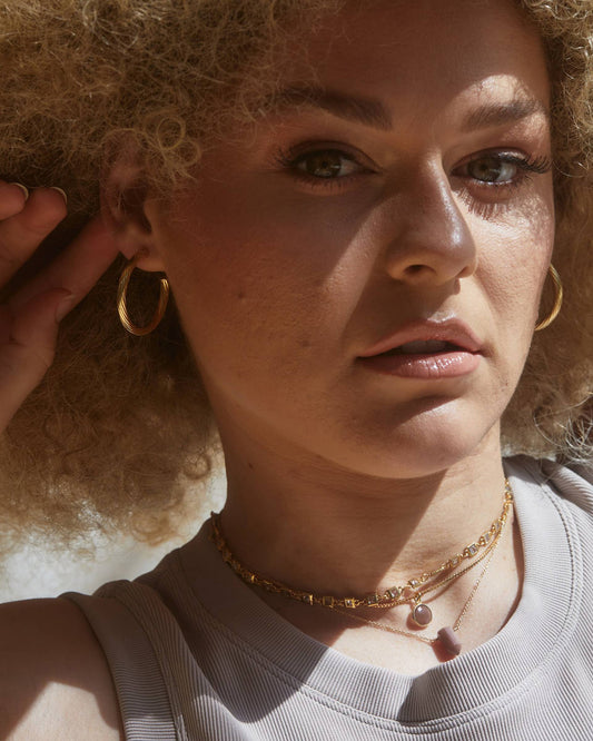 Grid Spectrum Collar Chain Halskjede