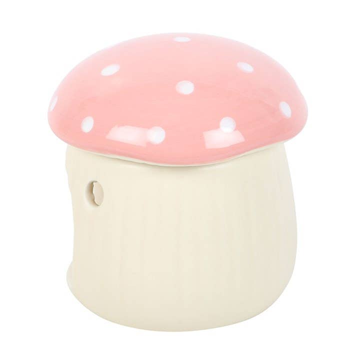 Rosa Sopp Olje og Wax Melt Brenner