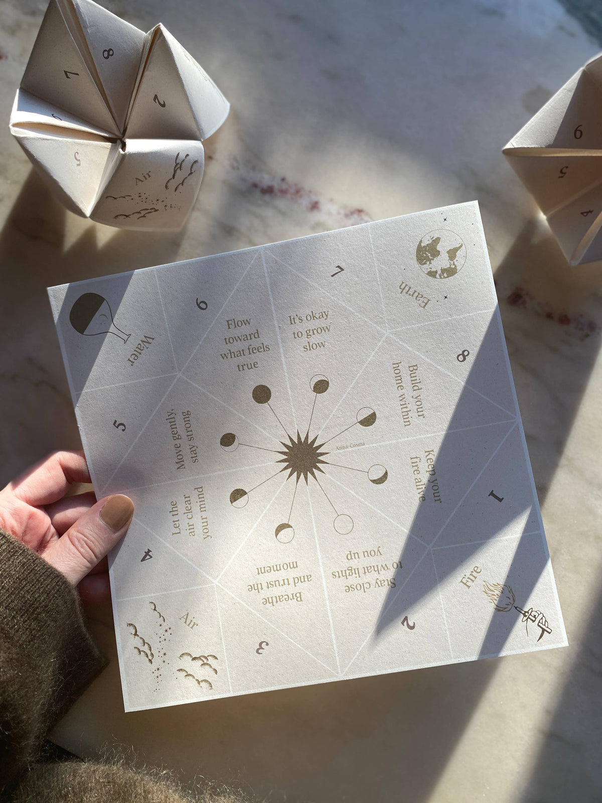 Elements Fortune Teller DIY Papirspådom