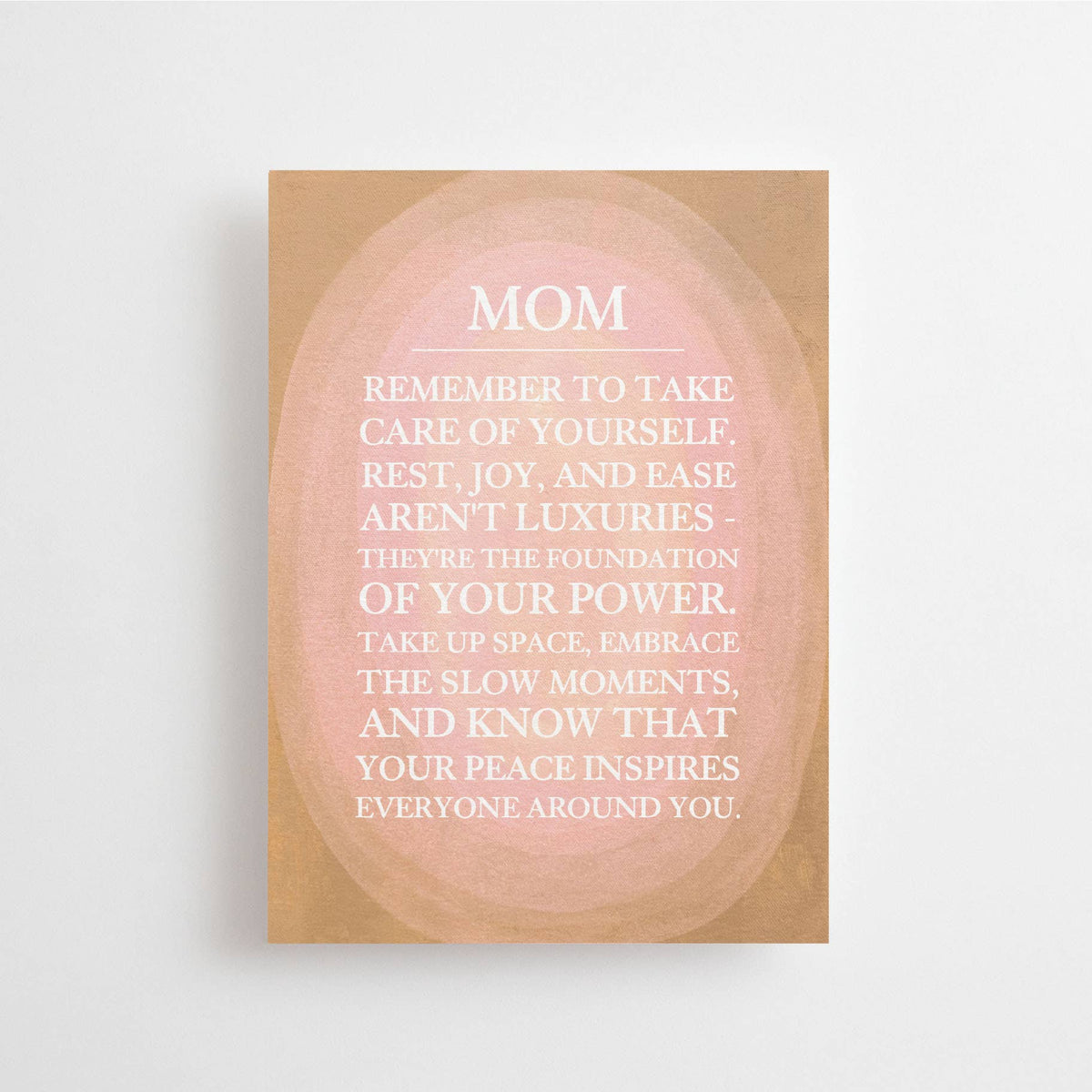 Mom – A Self-Care Reminder - Postkort