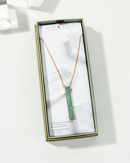 Sticks and Stones Long Halskjede - Amazonite