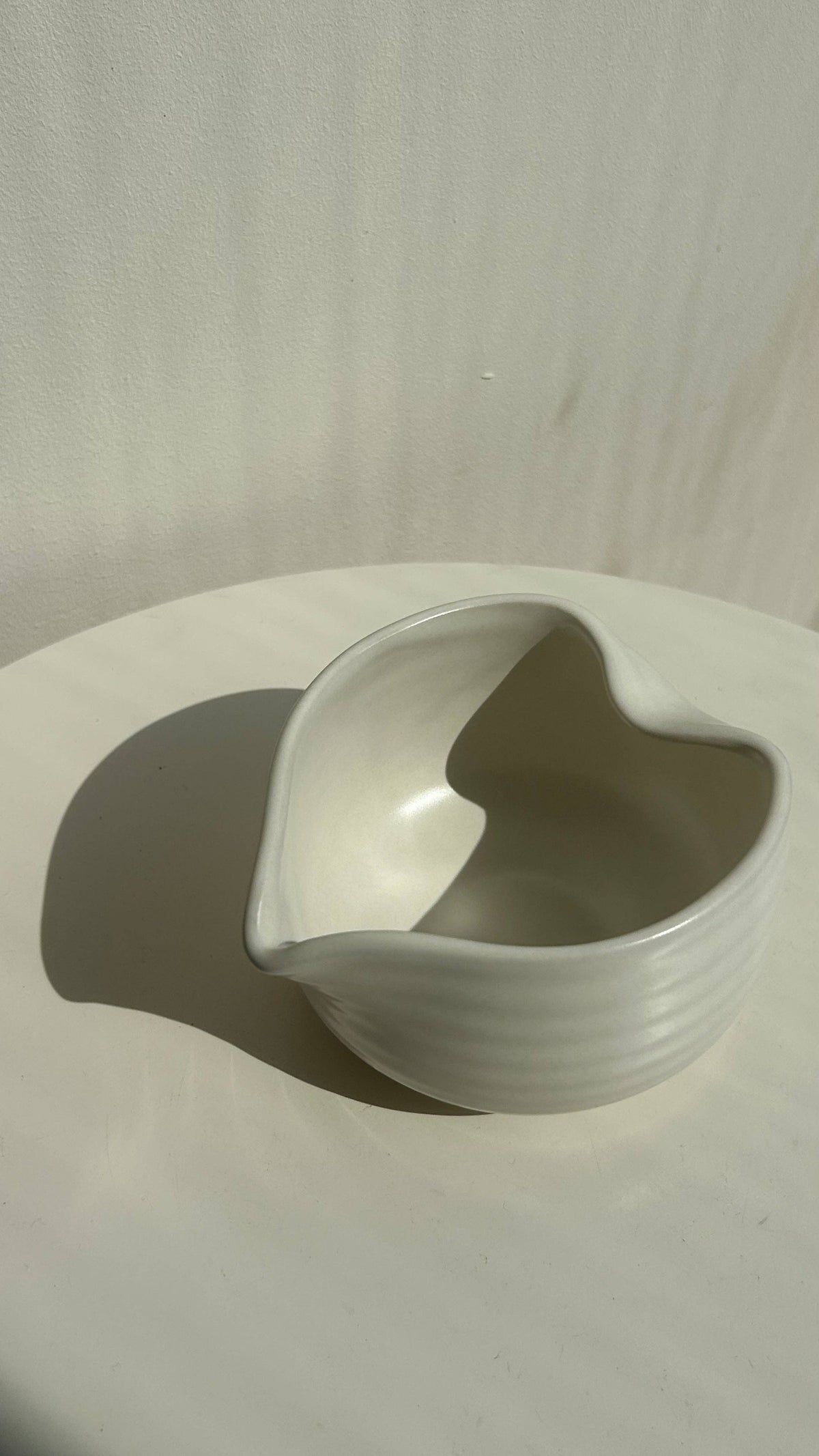 Hearty Matcha Mixing Bolle – Cream White