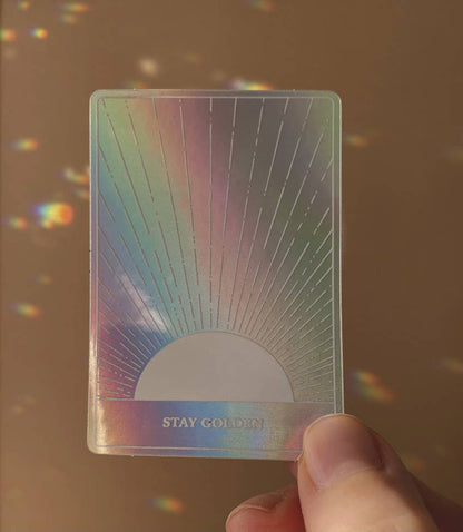 Holografisk Klistremerke  - Stay Golden