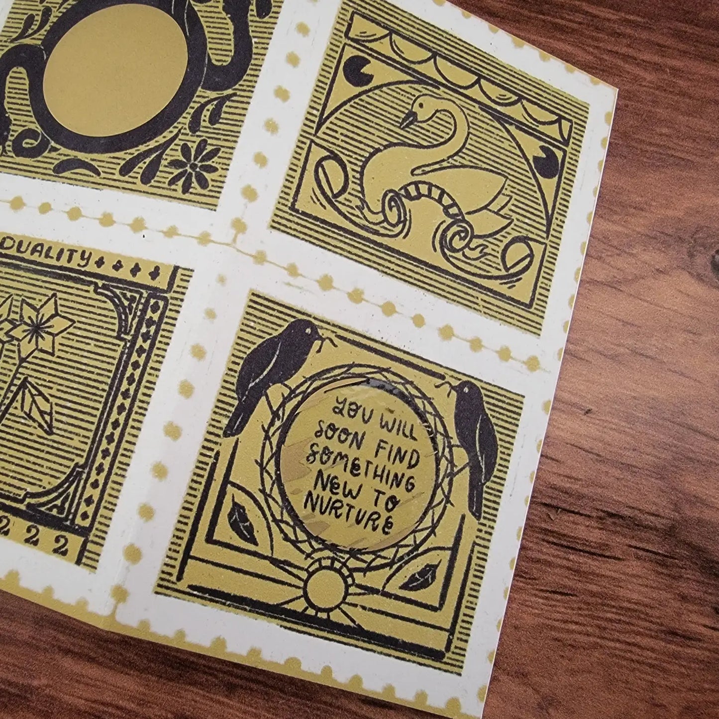 8 Stamp Scratch-Off Spådom, Grønn