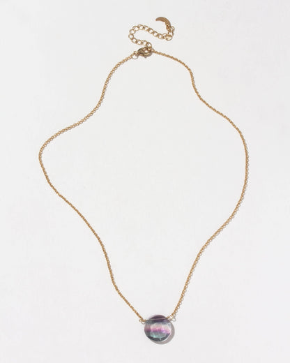 Gem in the Moon Gemstone Halskjede - Fluorite