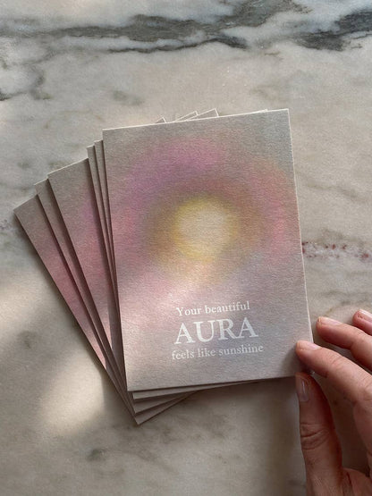 Your Beautiful Aura Feels Like Sunshine Postkort