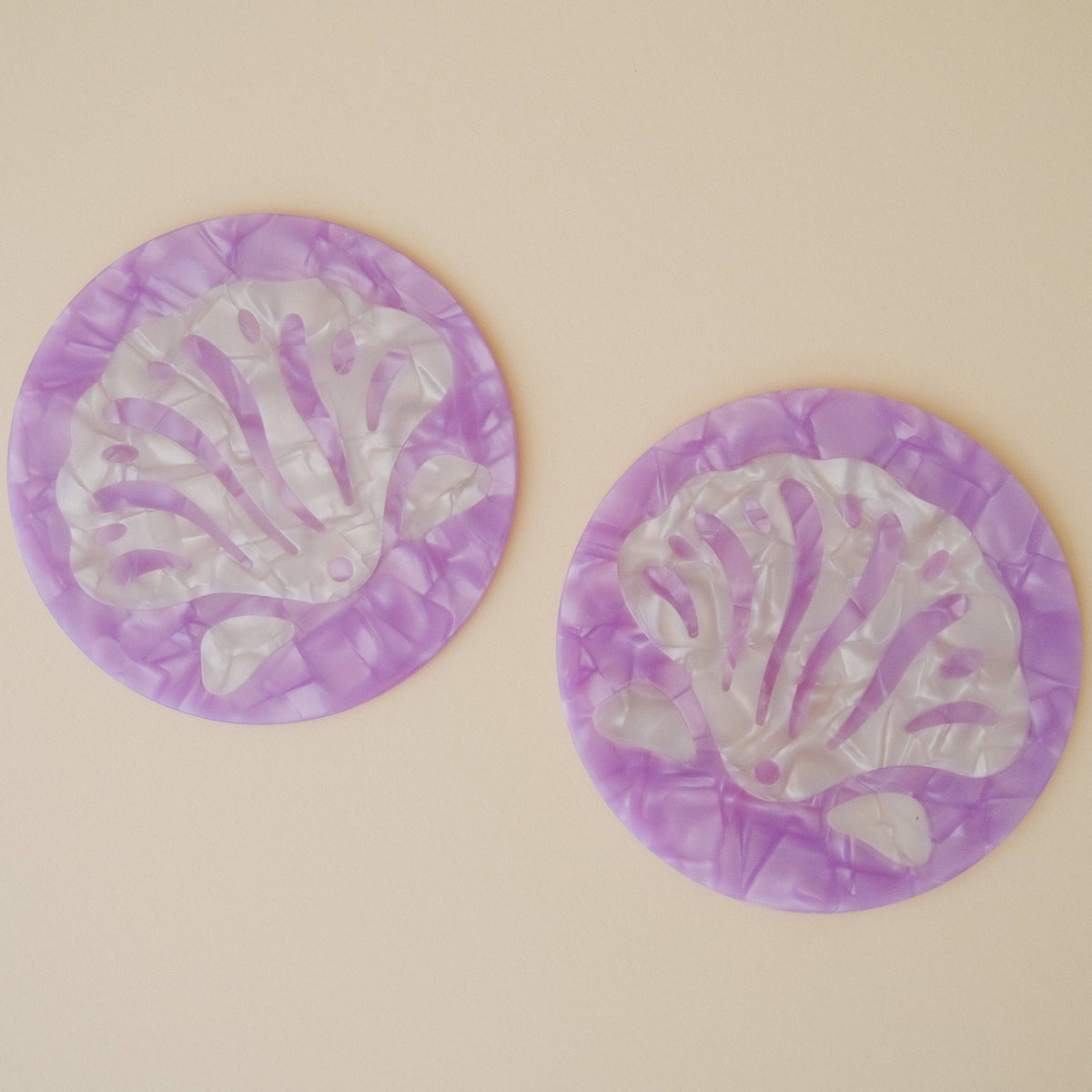 Shell Acetate Coaster 2stk
