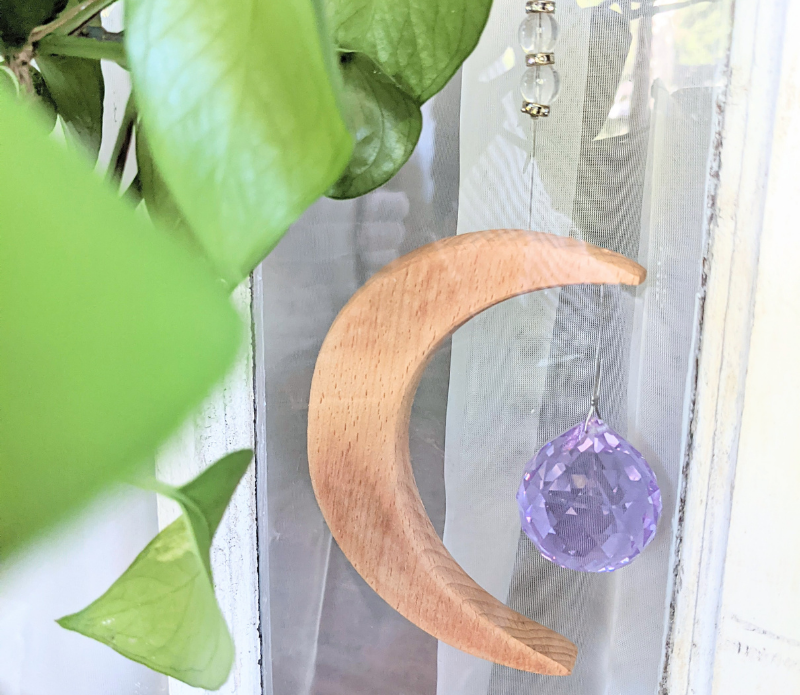 Crystal Moon Prism, Suncatcher