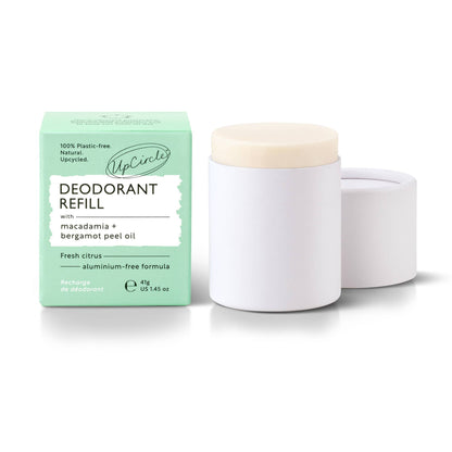 Plastfri Deodorant Refill med Macadamia + Bergamot (uten etui)