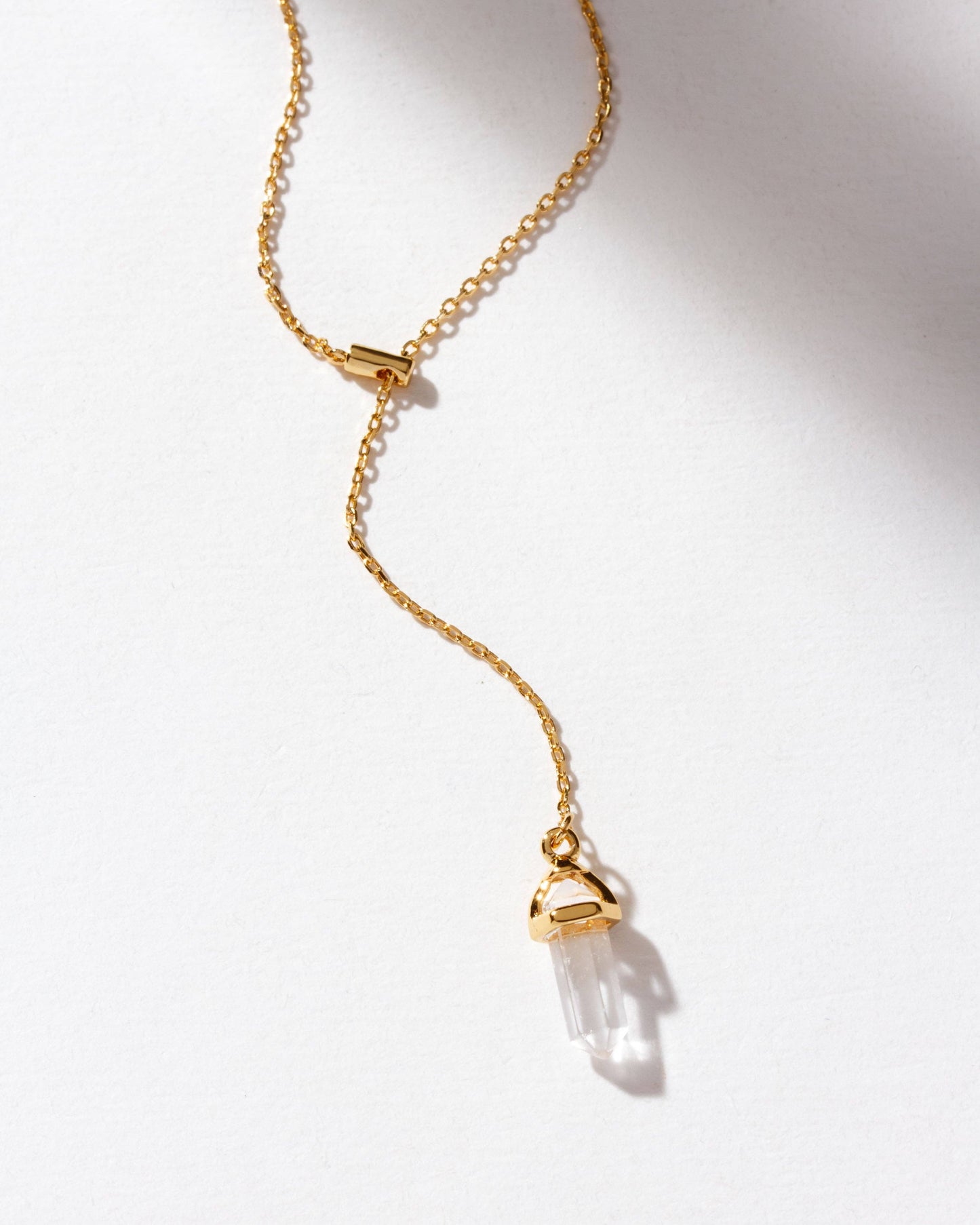 Prism Point Lariat - Klar Kvarts