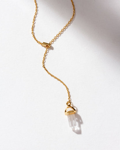 Prism Point Lariat - Klar Kvarts