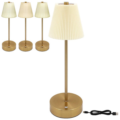 Rund LED-berøringslampe – Hvit