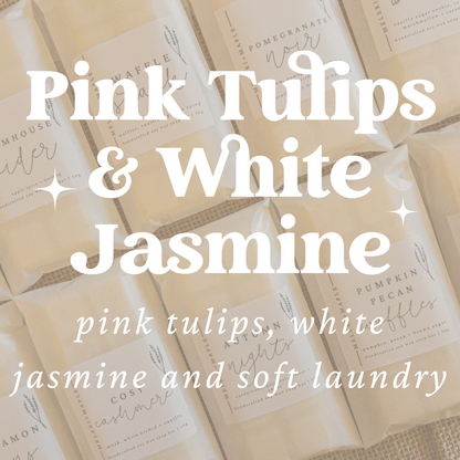 Pink Tulip & White Jasmine Snap Bar Wax Melt