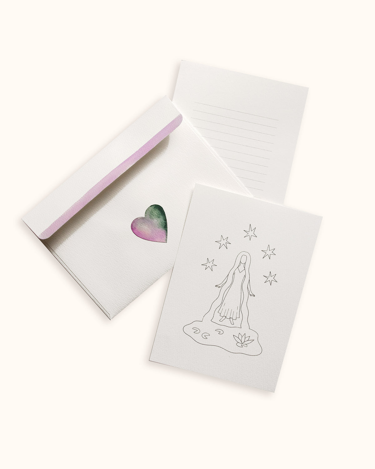 Color-In Kortsett – 10 kort & 10 konvolutter
