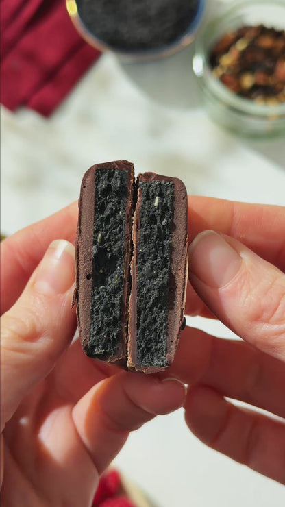 Chakra Sjokolade Svart Sesam & Chai - 4 stk